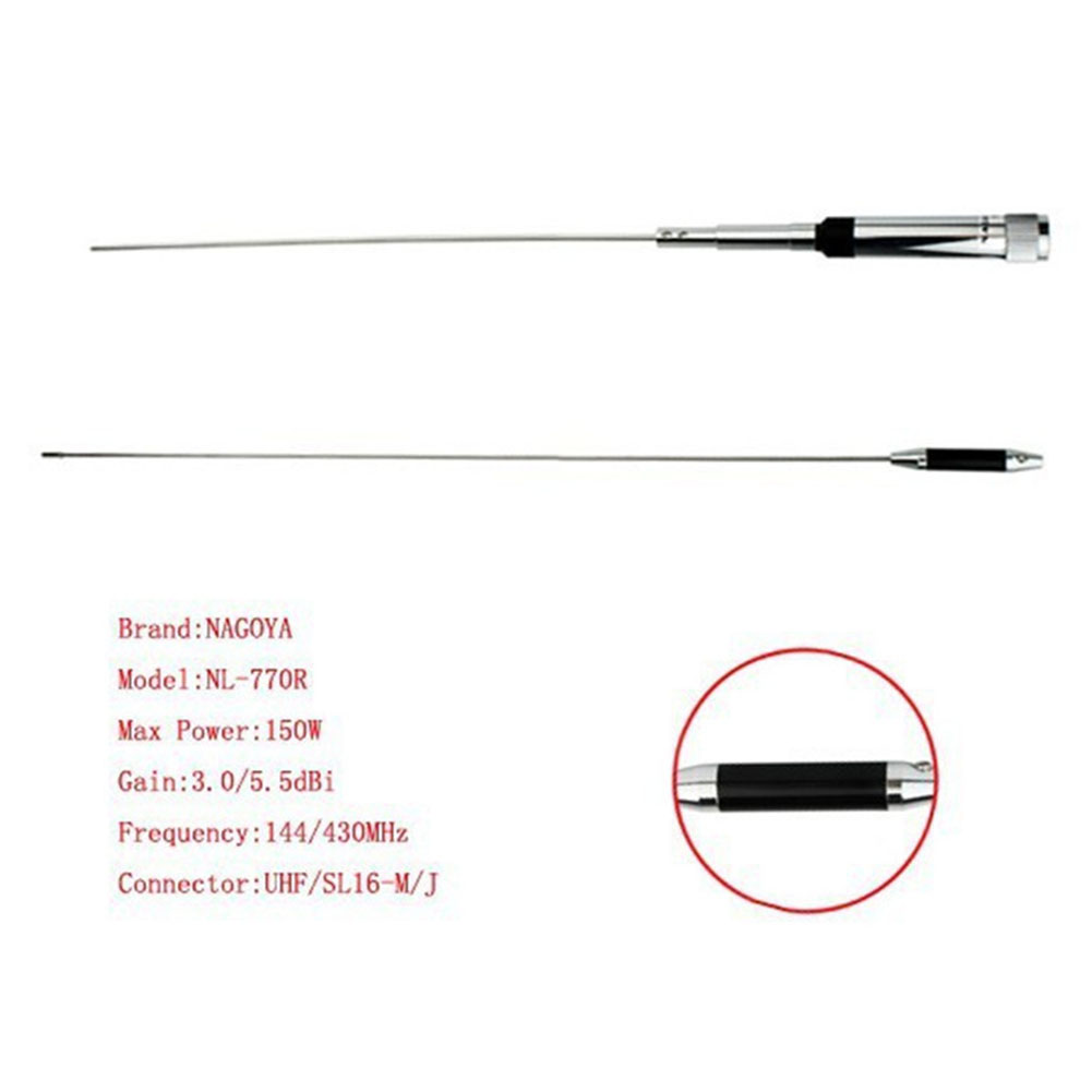 Woodworking Nl - NL-770R Vehicle-Mounted Antenna VHF/UHF 144/430MHz Dual-Band