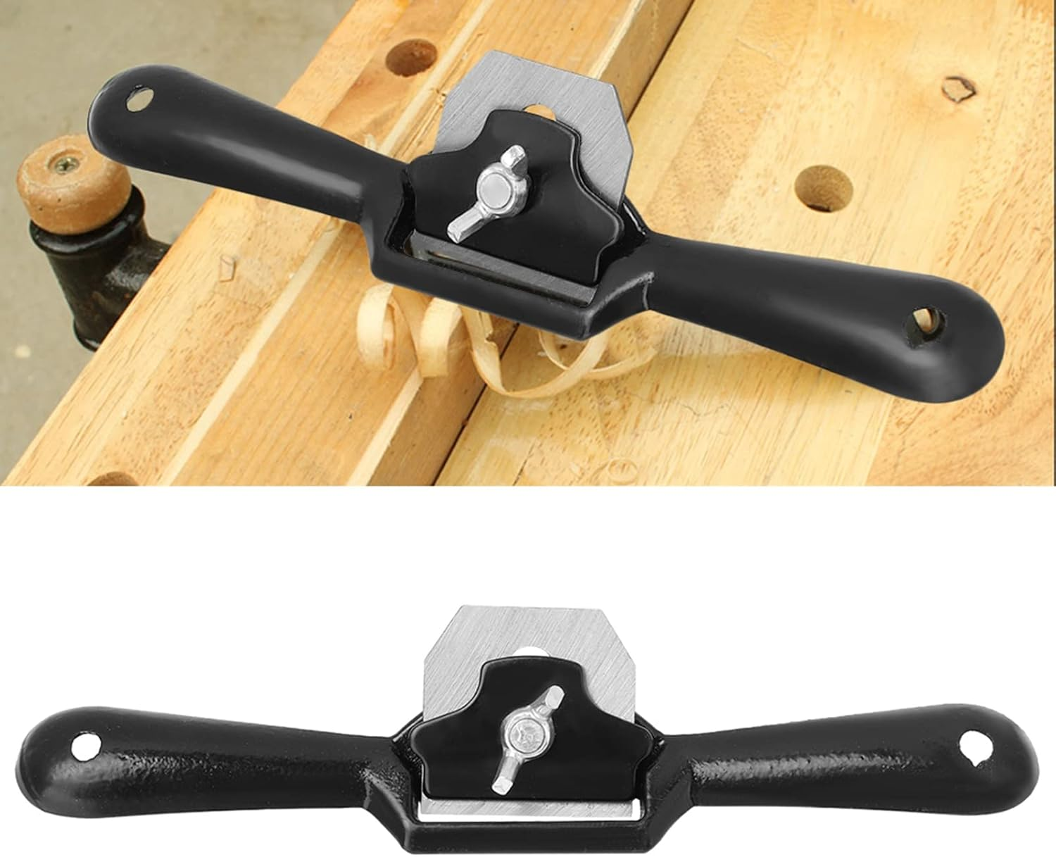 Spoke Shave Round - Plane Spokeshave Woodworking Black + White