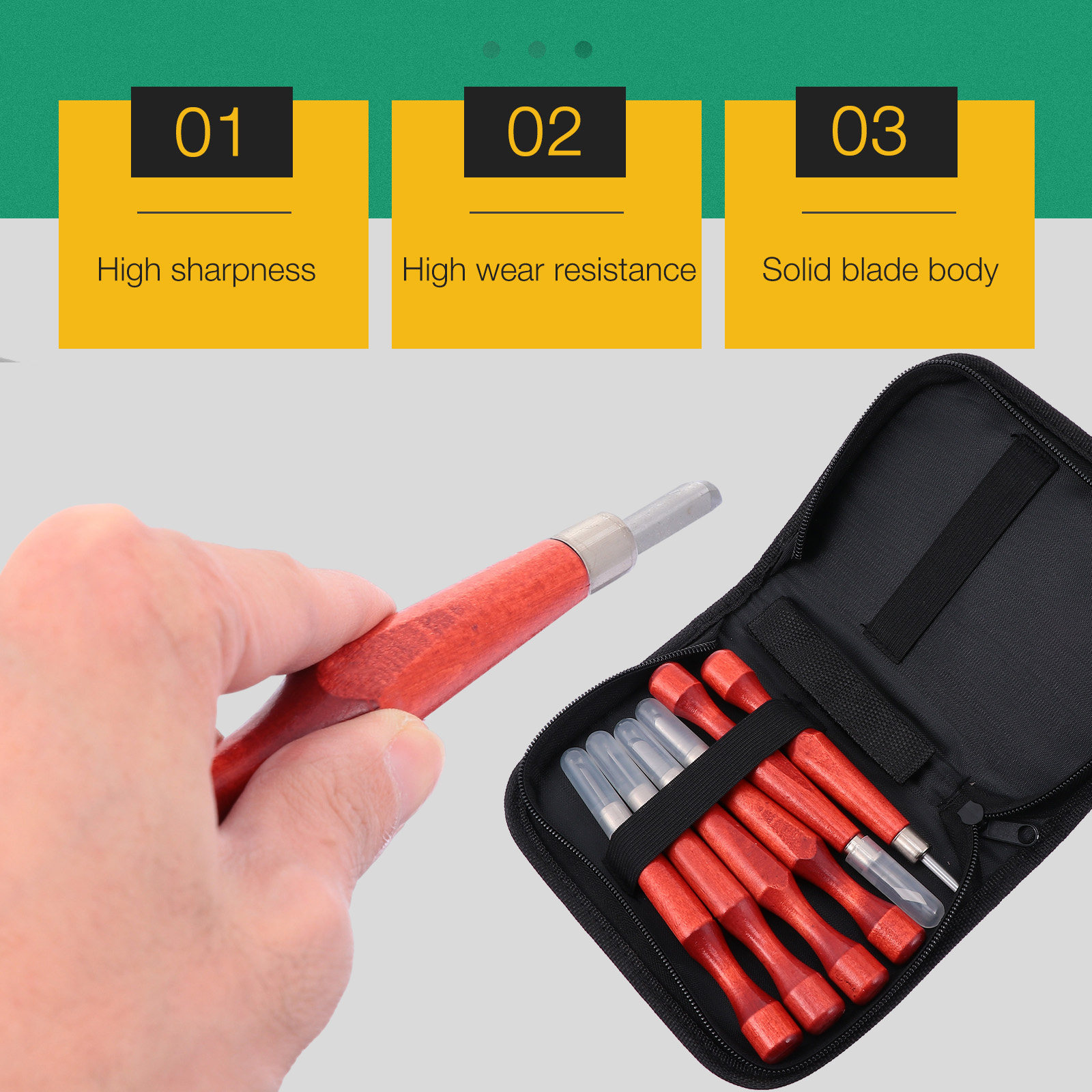Woodworking Knife - 6Pcs Wood Carving Tools Set Premium