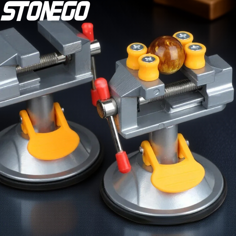 Woodworking Bench Vise - STONEGO Small Bench Vise Multifunction Flat