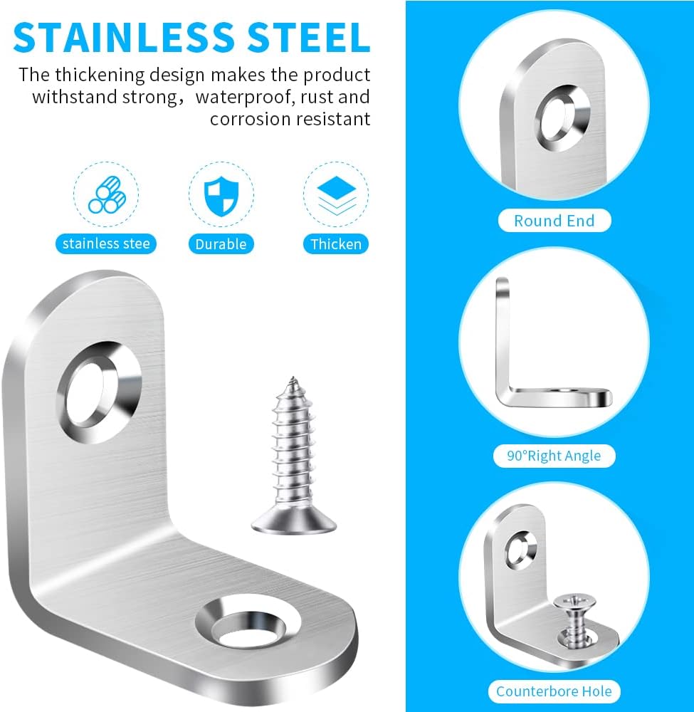 Stainless Steel L Bracket Corn - Woodworking Joinery ulasan dan harga