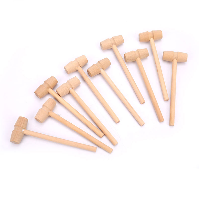 10 Pieces Mini Unique Kitchen  - Wooden Mallet Carving ulasan dan harga