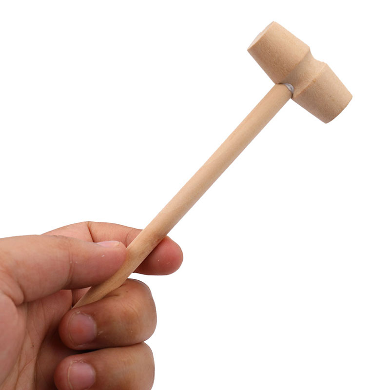 10 Pieces Mini Unique Kitchen  - Wooden Mallet Carving ulasan dan harga