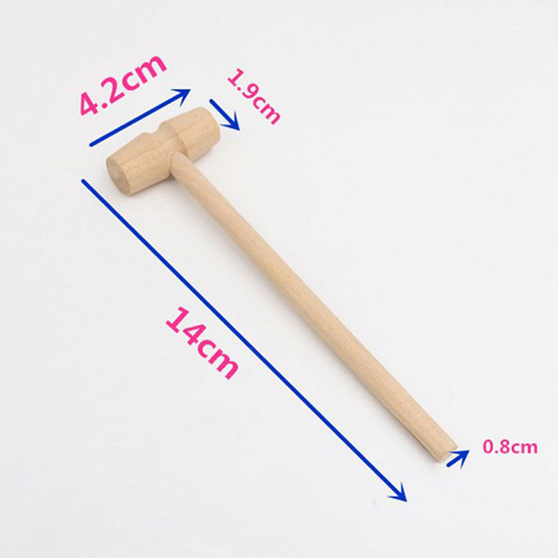 10 Pieces Mini Unique Kitchen  - Wooden Mallet Carving ulasan dan harga
