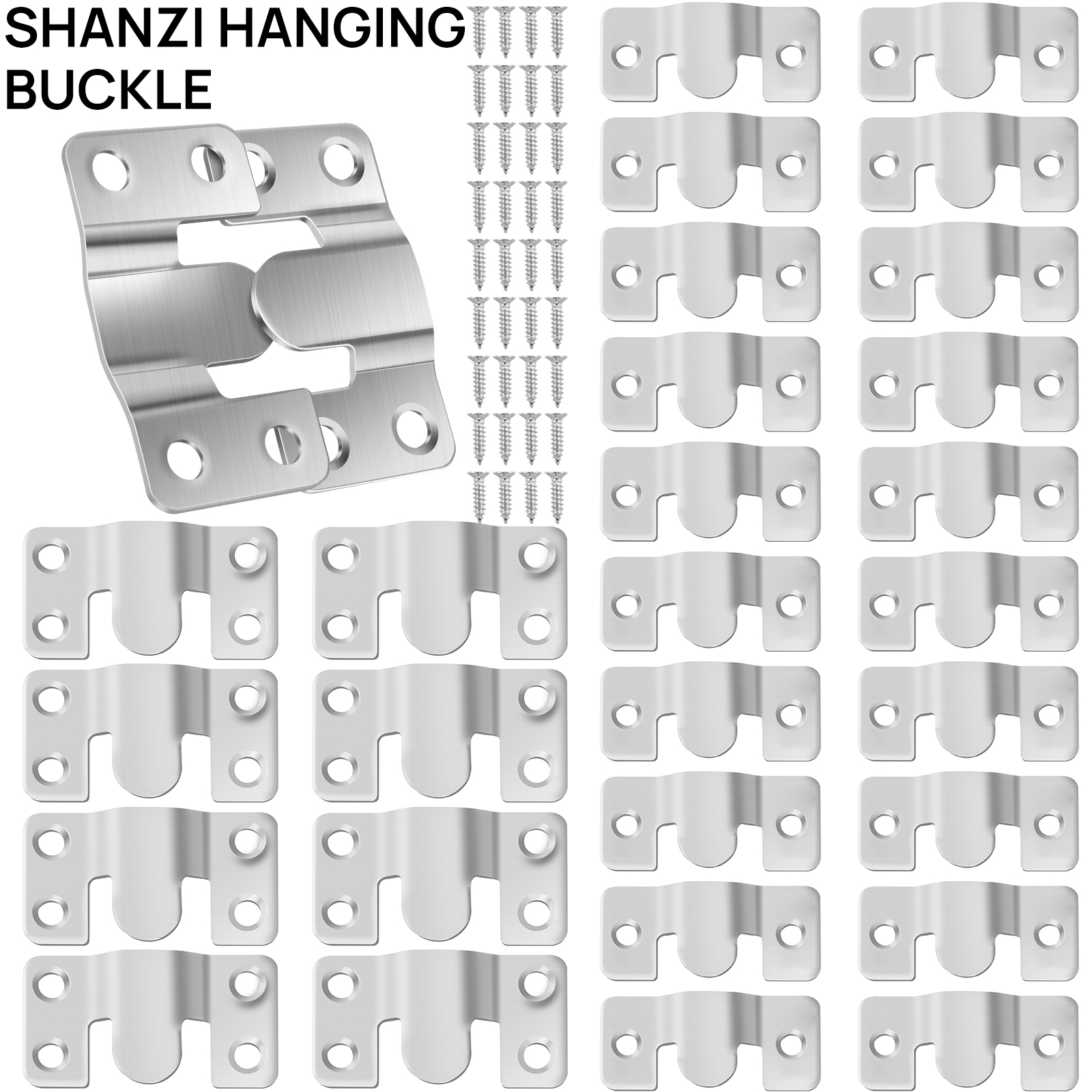 20/30Pcs Stainless Steel Photo - Woodworking French Cleat ulasan dan harga