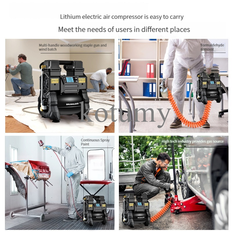 Portable Small Oil-Free Air Co - Woodworking Oil ulasan dan harga