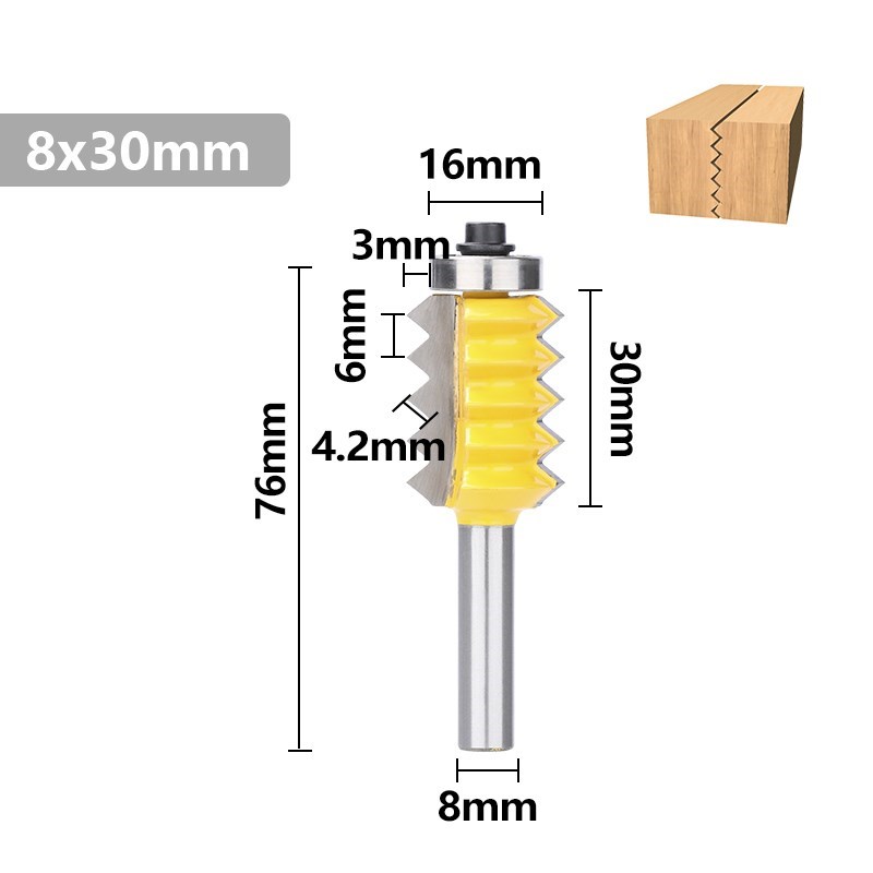 1PCS 8mm Shank Finger Joint Gl - Woodworking Joint Types ulasan dan harga