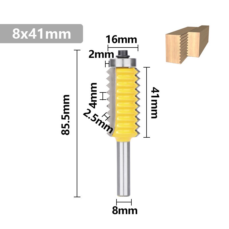1PCS 8mm Shank Finger Joint Gl - Woodworking Joint Types ulasan dan harga