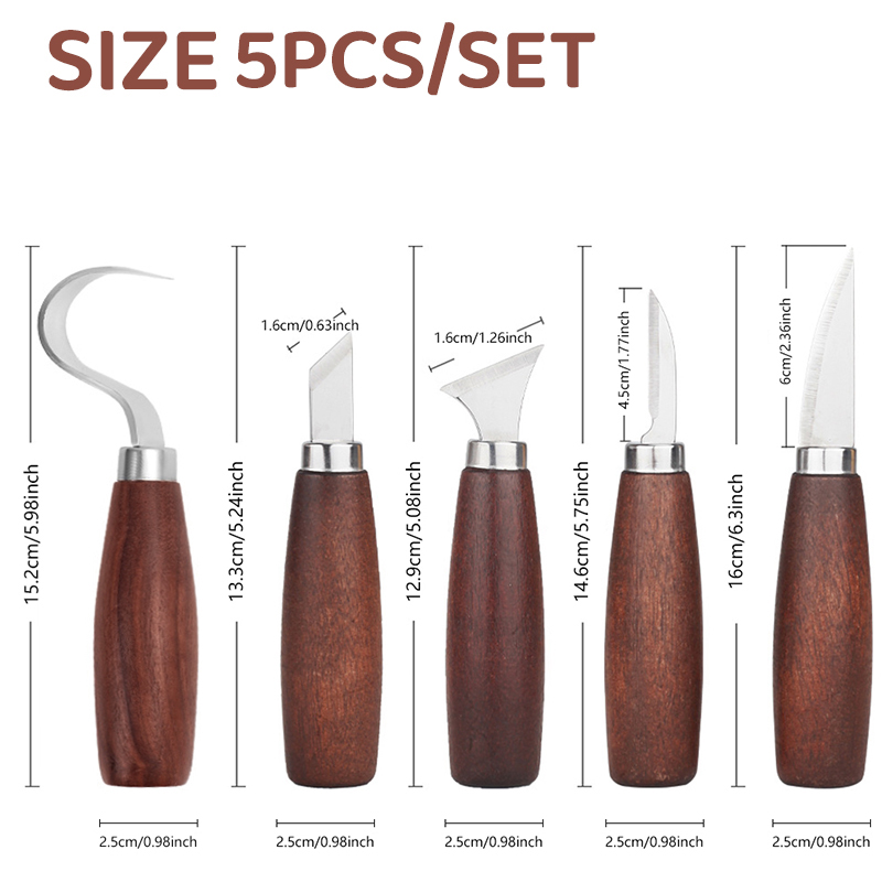 5pcs tools for wood carving Ch - Woodworking Knife ulasan dan harga