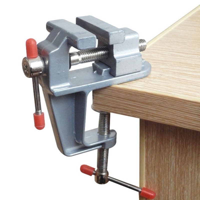 Aluminum Mini Table Clamp Smal - Woodworking Bench Vise ulasan dan harga