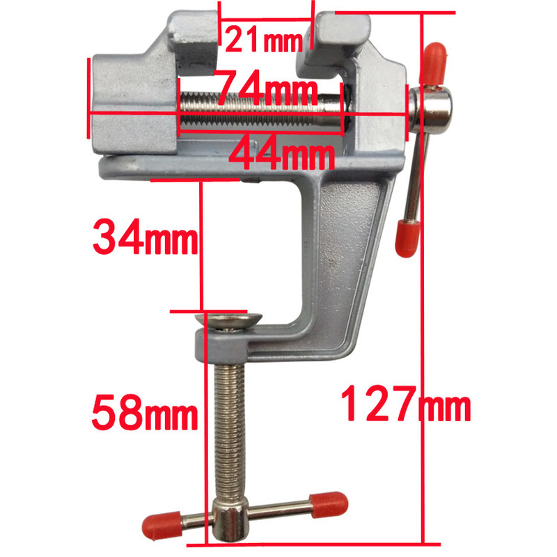 Aluminum Mini Table Clamp Smal - Woodworking Bench Vise ulasan dan harga