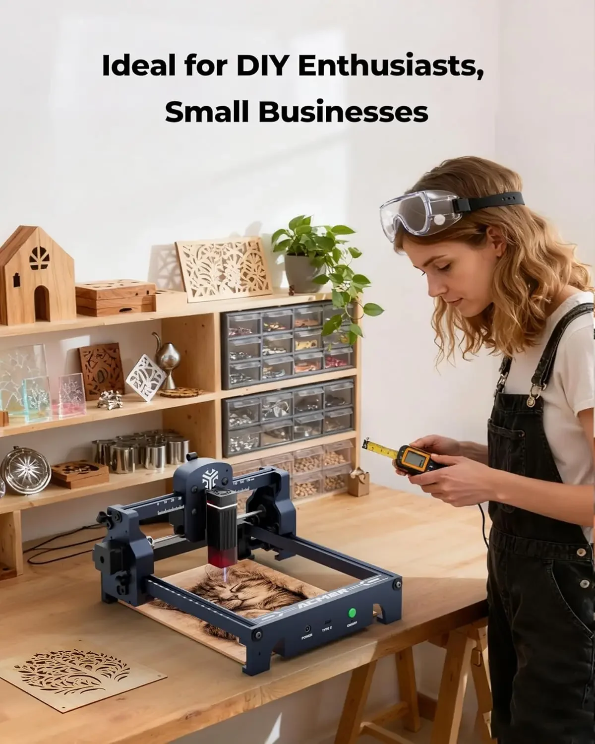 ACMER S1 Laser Engraver, 3500m - Woodworking Laser ulasan dan harga