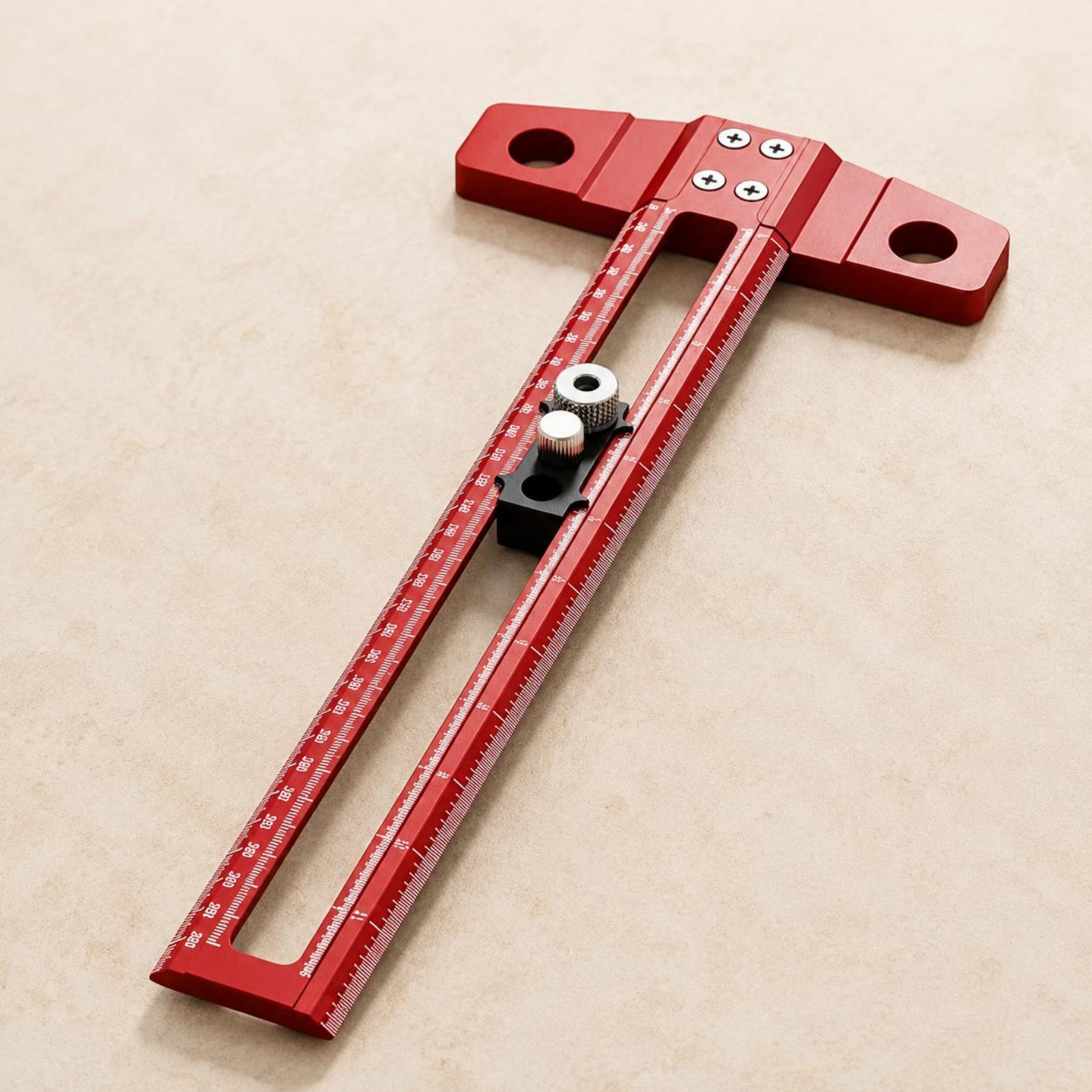 T-Square Ruler Drill Hole Guid - Woodworking Workshop Design ulasan dan harga