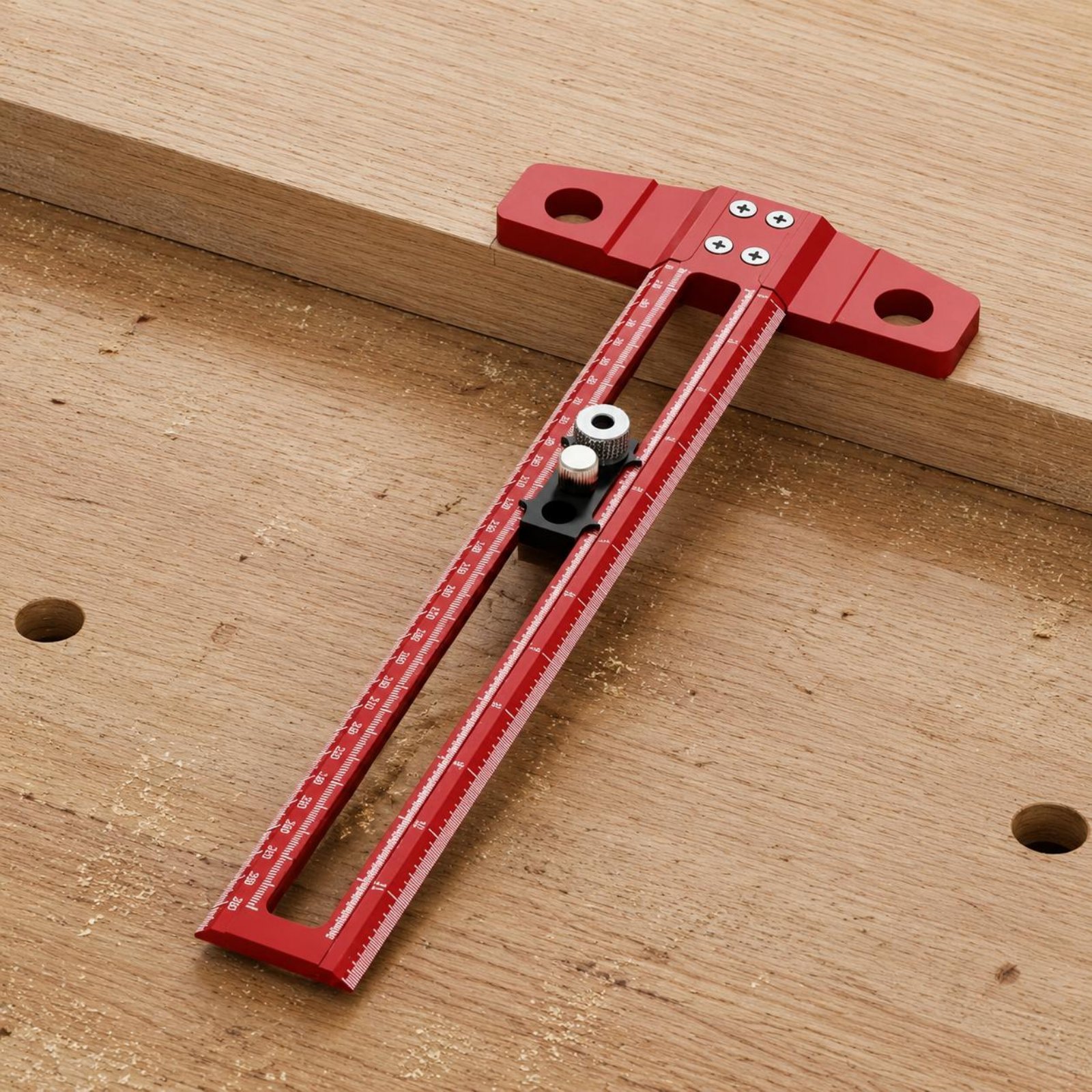 T-Square Ruler Drill Hole Guid - Woodworking Workshop Design ulasan dan harga