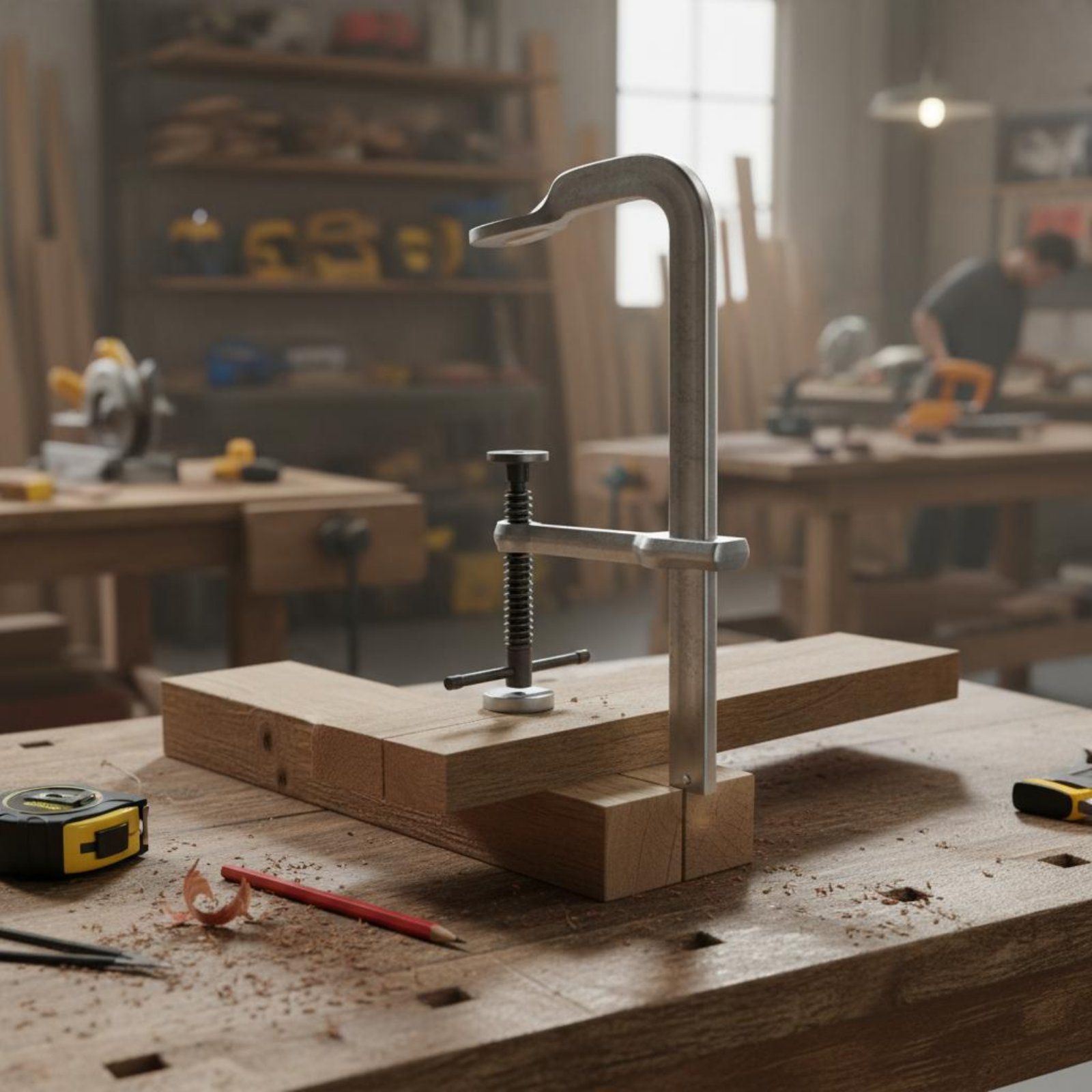 Heavy Duty F Clamp Thickened I - Woodworking Workshop Design ulasan dan harga