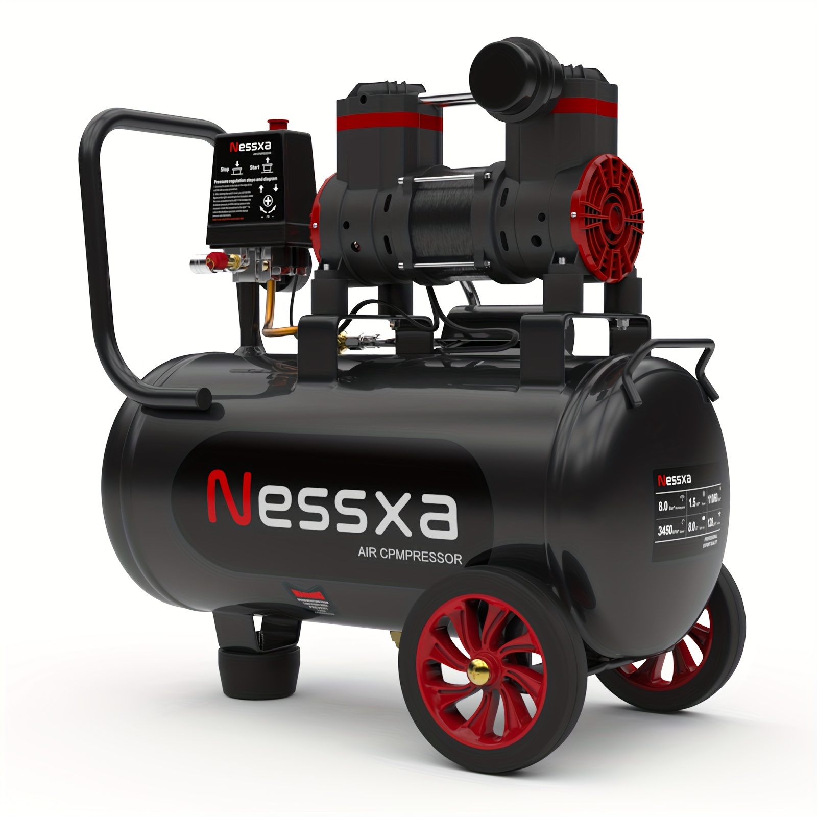 8 Gallon Ultra Quiet Air Compr - Woodworking Oil ulasan dan harga