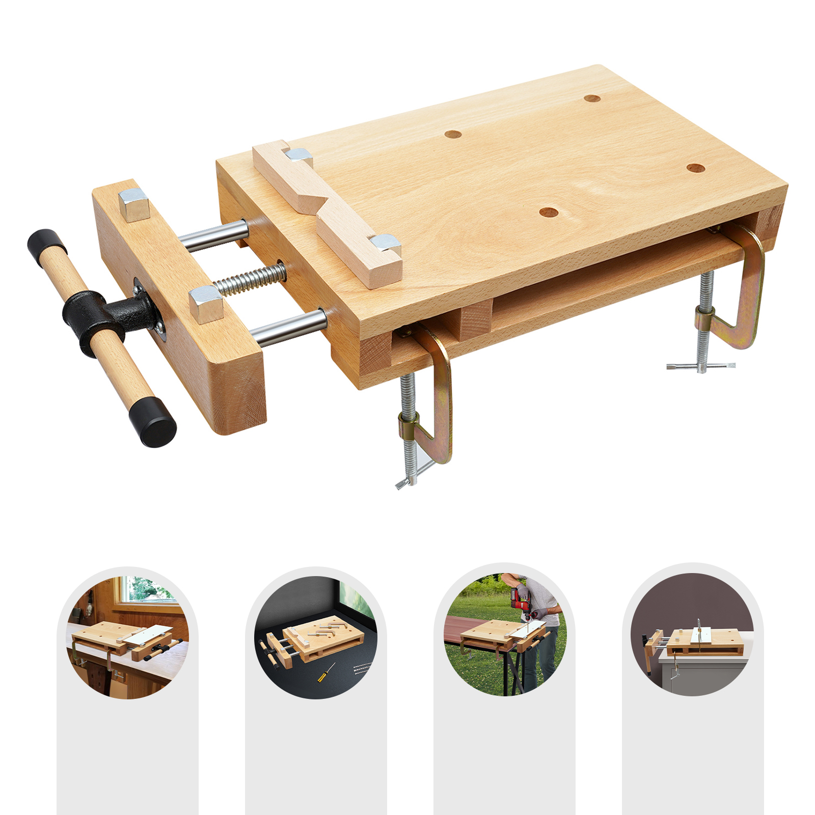 Wood Vise Workbench, Portable  - Woodworking Bench Vise ulasan dan harga