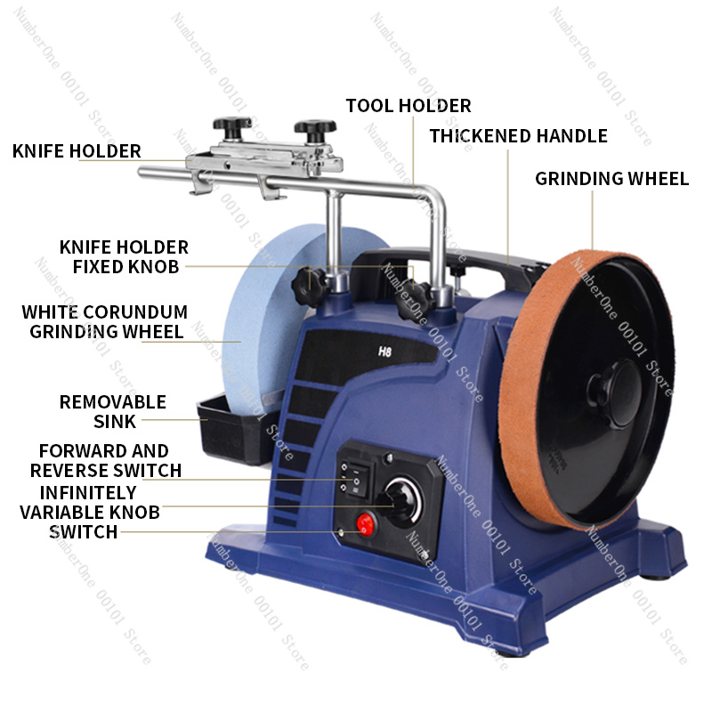 H8 8inch Low-Speed Water-Coole - Woodworking Knife ulasan dan harga
