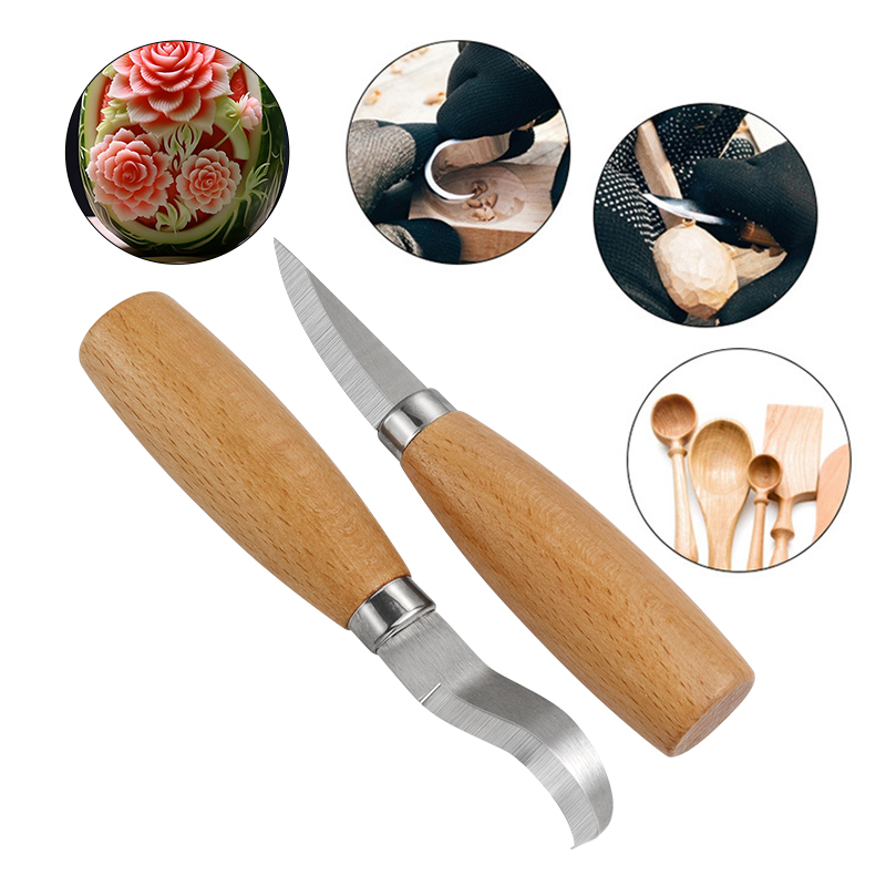 Stainless Iron Carving Knife B - Woodworking Knife ulasan dan harga