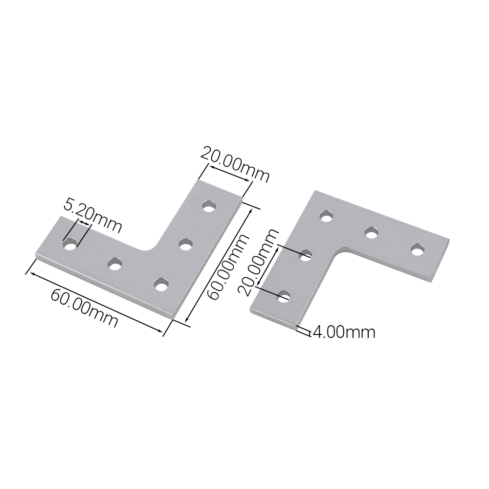 4Pcs L Type 5 Hole 90 Degree J - Woodworking Joint Types ulasan dan harga