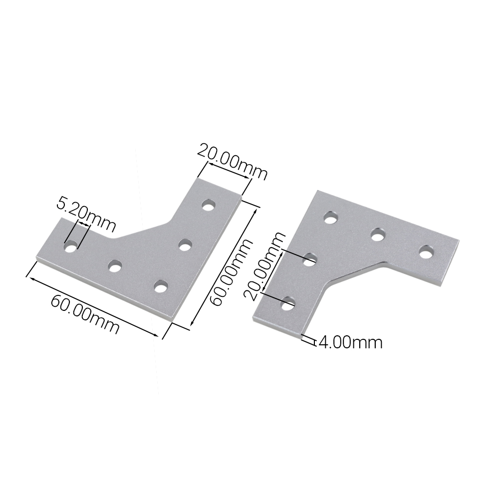 4Pcs L Type 5 Hole 90 Degree J - Woodworking Joint Types ulasan dan harga