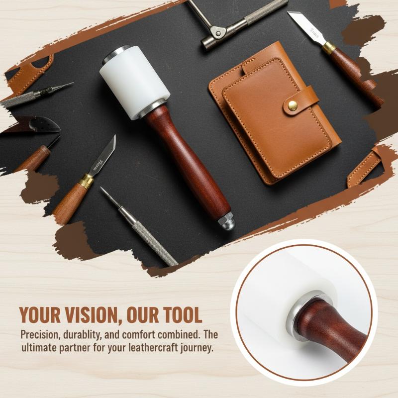 1PC Leather Carving Hammer Nyl - Wooden Mallet Carving ulasan dan harga