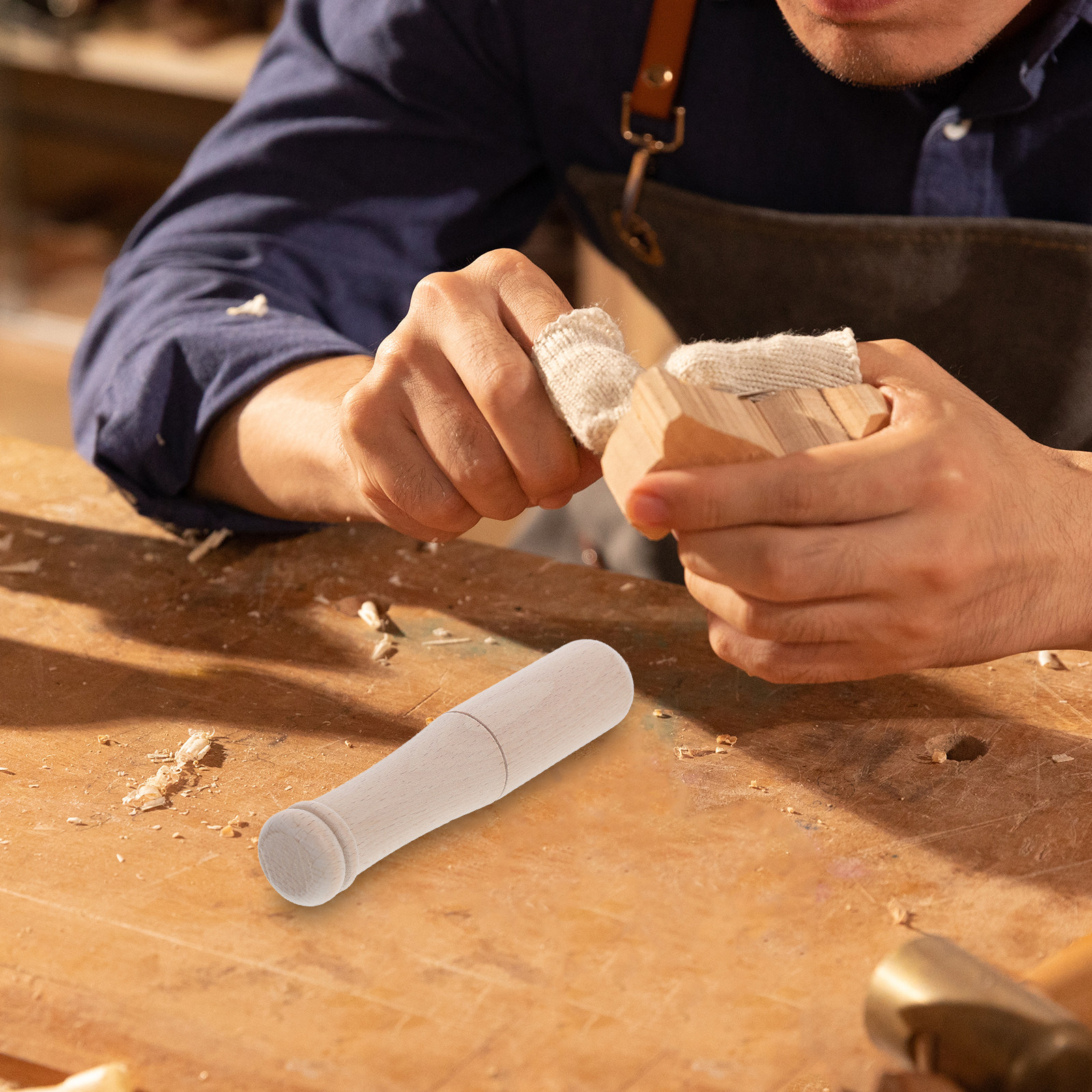 One Piece Solid Hardwood Malle - Wooden Mallet Carving ulasan dan harga