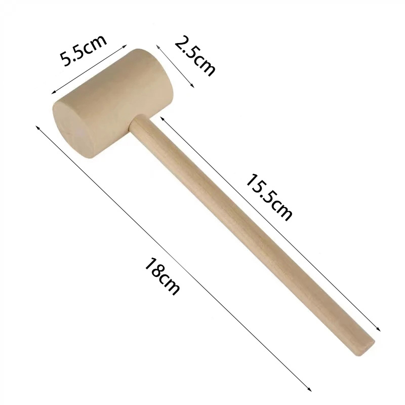 Mini Wooden Hammer Kids Balls  - Wooden Mallet Carving ulasan dan harga