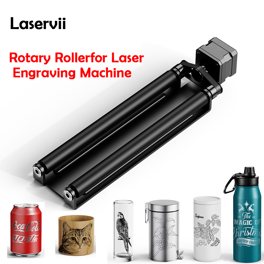 Laservii-LR1 Rotary Module Las - Woodworking Laser ulasan dan harga