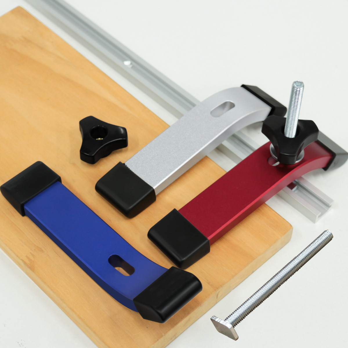 1PC T-Track Hold Down Clamp Mu - Woodworking Joinery ulasan dan harga