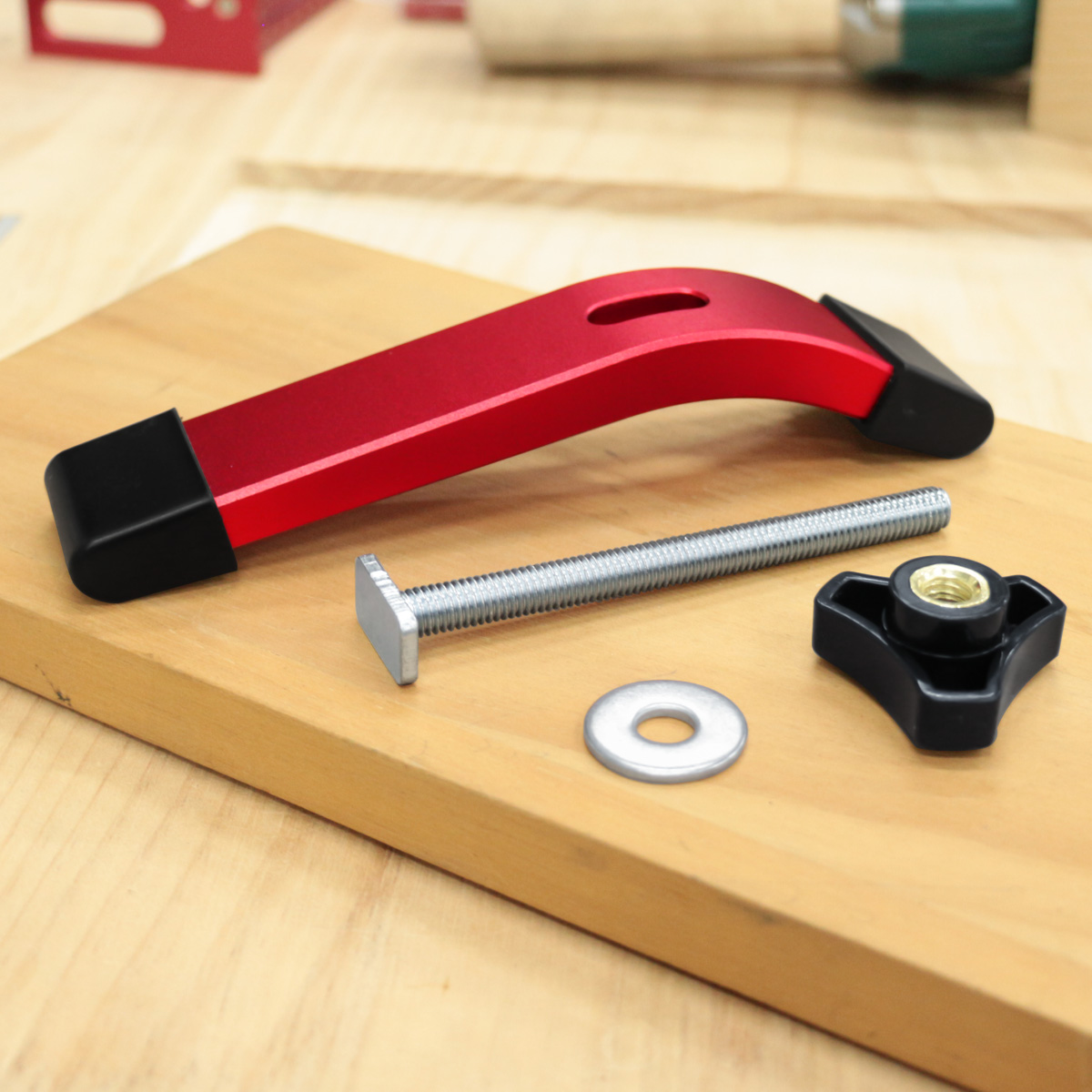 1PC T-Track Hold Down Clamp Mu - Woodworking Joinery ulasan dan harga