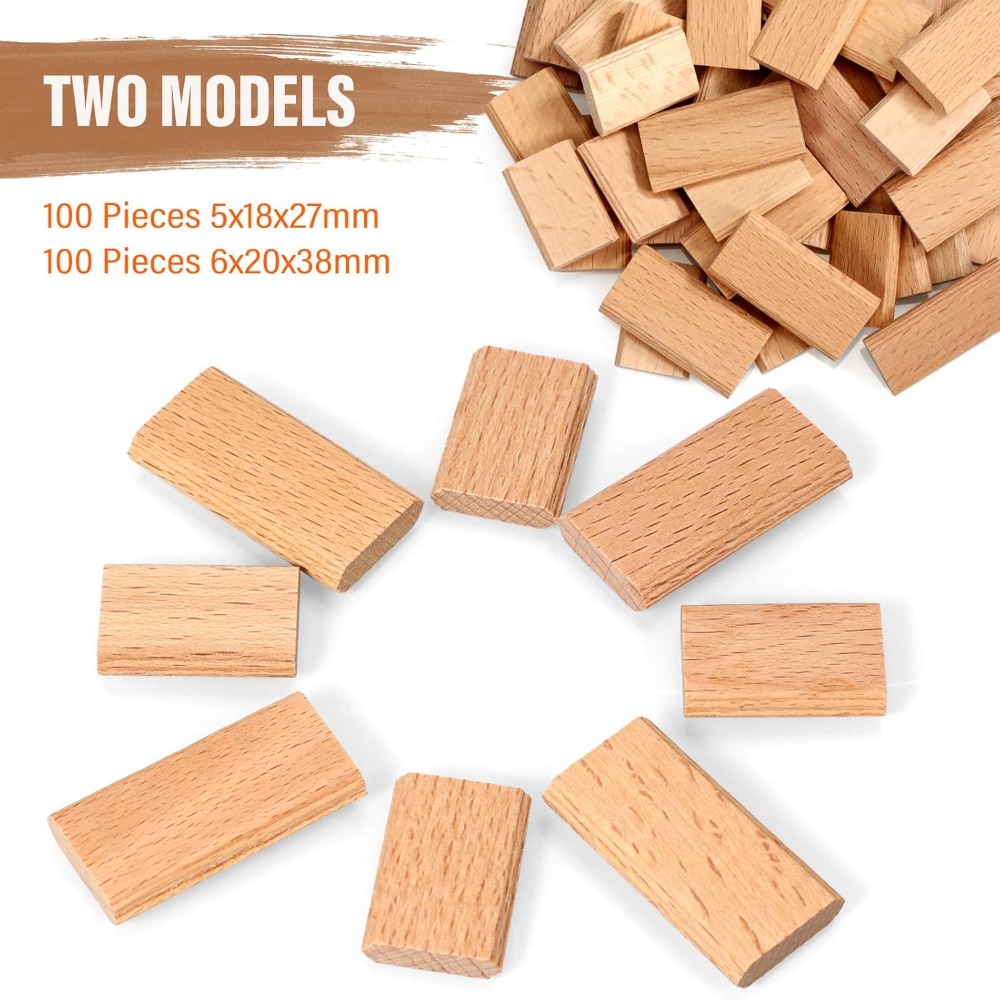 200 Pcs Beech Wood Loose Tenon - Woodworking Joinery ulasan dan harga
