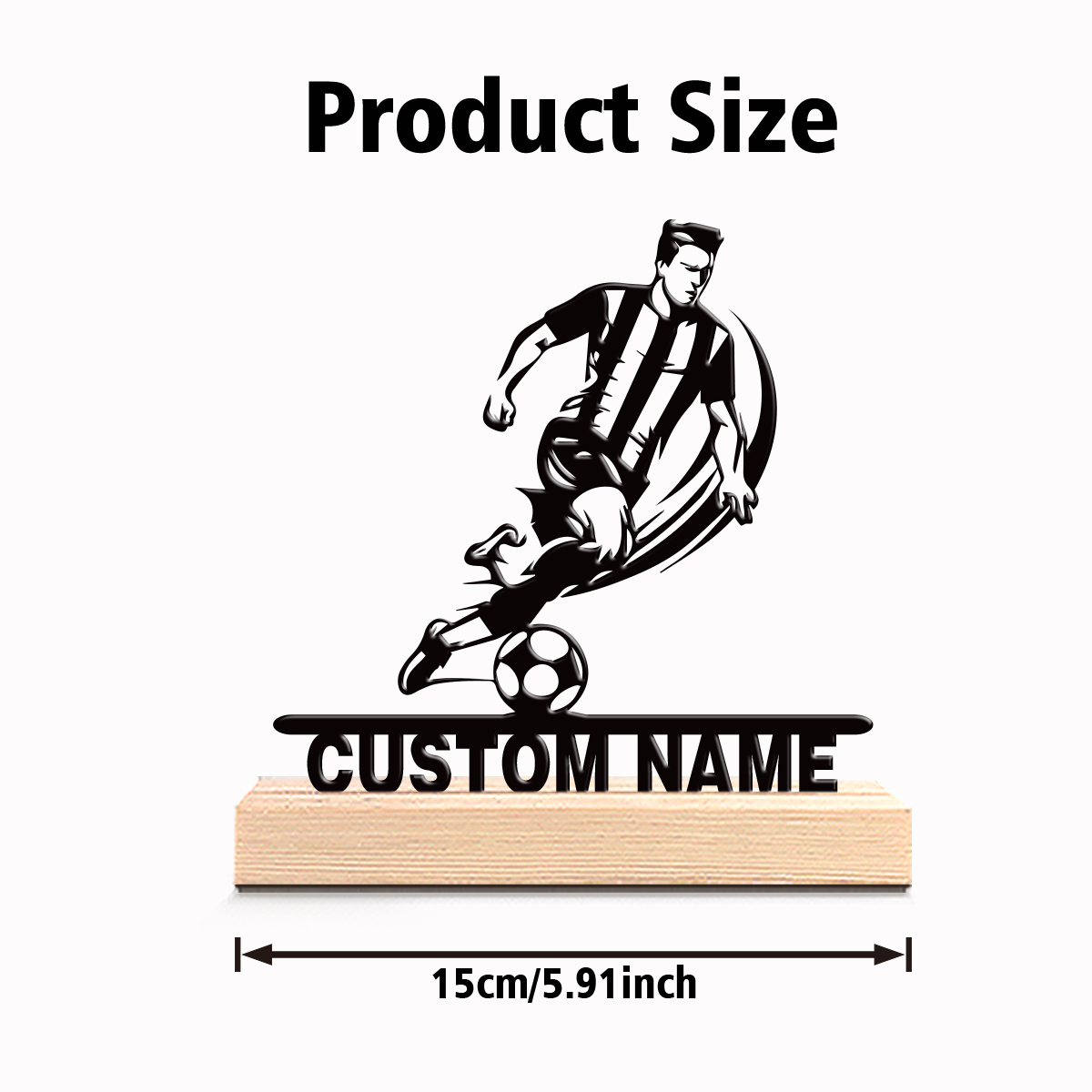 1pc Personalized Custom Footba - Woodworking Laser ulasan dan harga