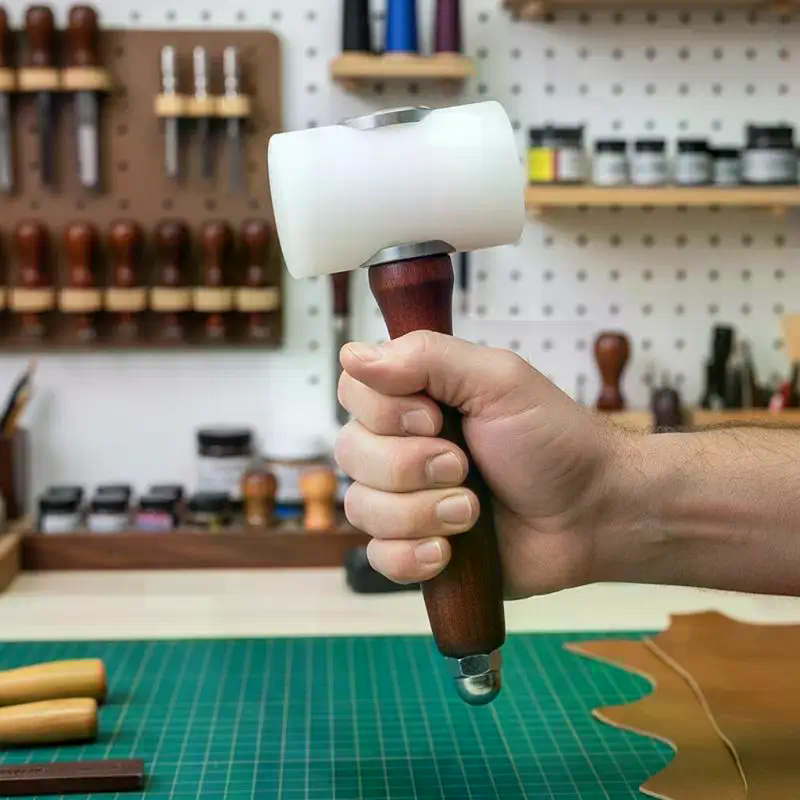 1PC Leather Carving Hammer Lea - Wooden Mallet Carving ulasan dan harga