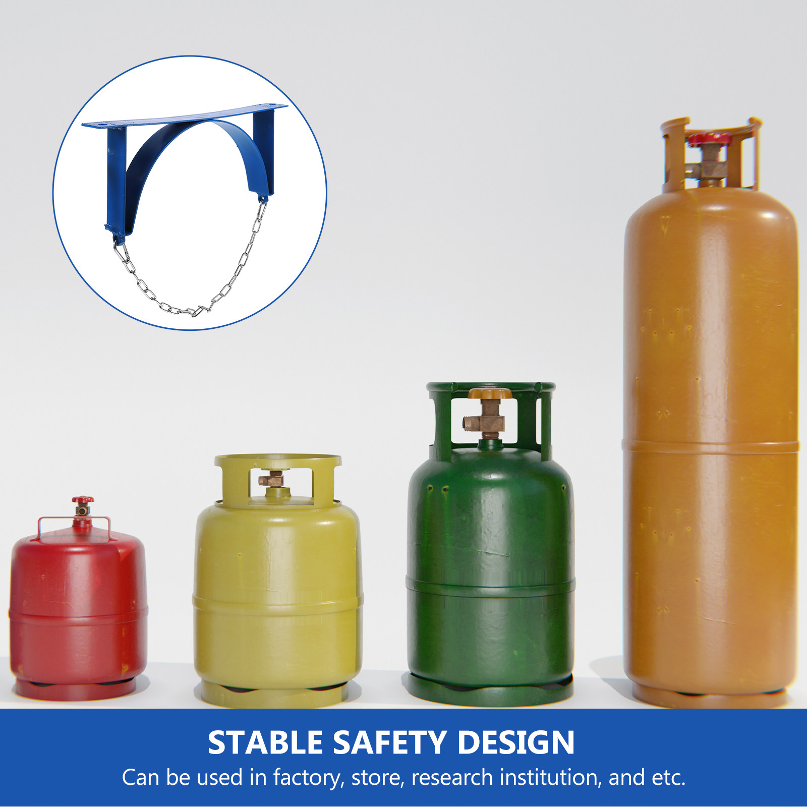 Iron Gas Cylinder Holder Wall  - Woodworking Workshop Design ulasan dan harga