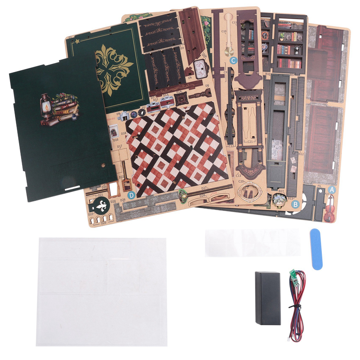 DIY Book Nook Owl Bookstore Ki - Woodworking Kits For Adults ulasan dan harga