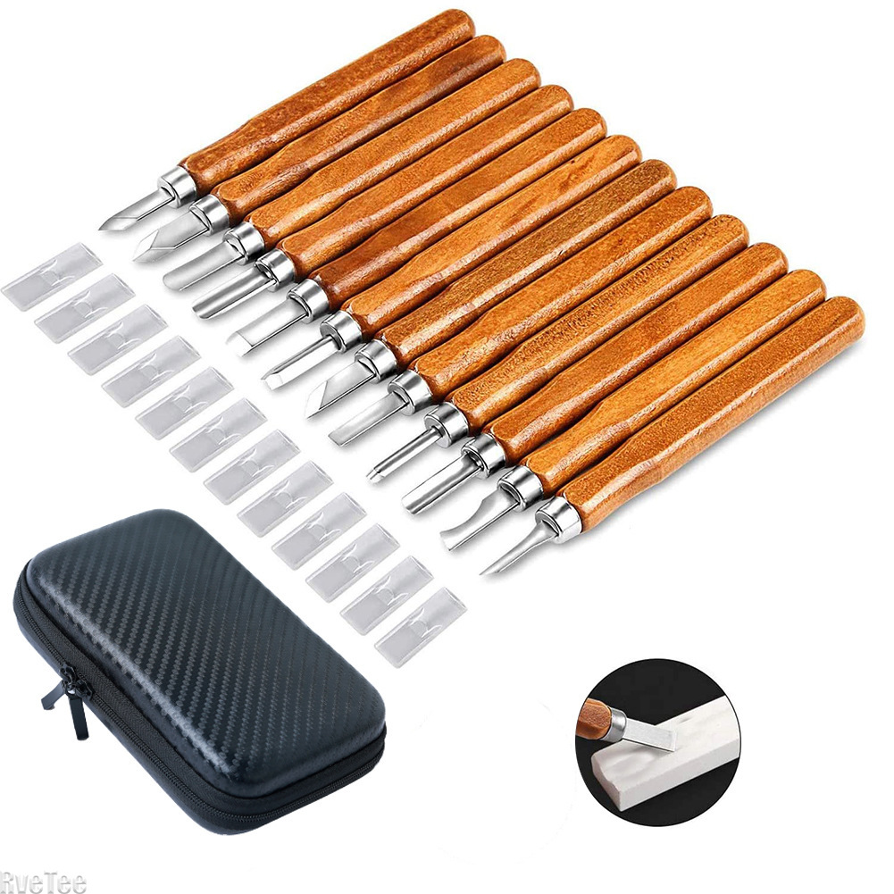 12Pcs SK2 Woodworking Carving  - Woodworking Knife ulasan dan harga